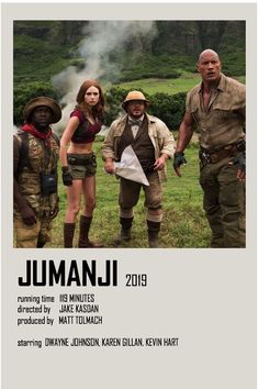 the poster for jumanji