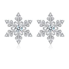 PRICES MAY VARY. 🎄Must Have Snowflake Pearl Earrings🎄 Our sterling silver snowflake stud earrings make a stunning addition to your face and add a touch of sparkle to any outfit. Wear them alone or stacked to create your own unique christmas look at different occasions. Lightweight and easy to wear, enjoy your stunning beauty all day. 🎄Silver Snowflake Winter Earrings Design🎄 The Christmas snowflake stud earrings feature a christmas classic snowflake element, fully paved with sparkling white Mum Daughter, Winter Earrings, Christmas Classic, Snowflake Earrings, Earrings Design, Silver Snowflakes, Green Jewelry, Jewelry Christmas, Women Christmas