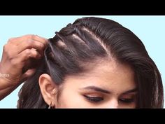 Simpal Hairstyle Girl In Open Hair, Hear Stail Girl, Hair Designs For Girls Easy, Open Hairstyles For Party Simple, Simple Party Hairstyles, Party Hairstyles For Girls, Hair Style Girl, Easy Party Hairstyles