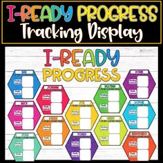 a poster with the words i ready progress, and an image of a hexagonal pattern