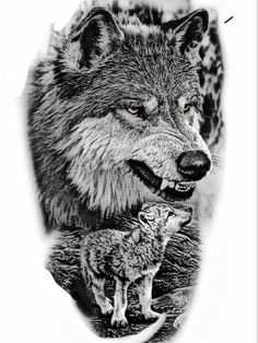 #wolf #wolfart Cute Owl Tattoo, Animal Tattoo Ideas, White Ink Tattoo, Owl Tattoo Design, Wolf Shirt, Collar Bone Tattoo