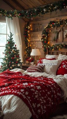 Winter Bedroom Aesthetic, Cozy Winter Bedroom, Bedroom Aesthetic Cozy, Room Decor Cozy, Christmas Cabin