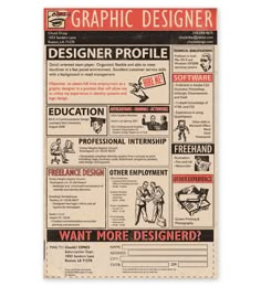 an advertisement for graphic designer is shown in this image