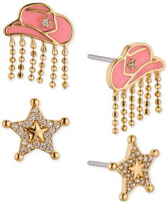 in stock Sheriff Star, Star Stud Earrings, Star Earrings Stud, Star Studs, Cowboy Hat, Gold Earrings Studs, Cowboy Hats, Gold Earrings, Cowboy