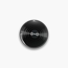 a black record on a white background with the sound equalizer highlighted in the center