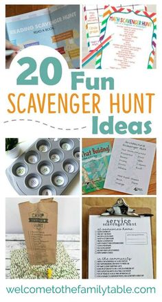 20 fun scavenger hunt ideas that are perfect for the kids to use in their homes