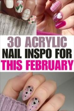 Monthly Nail Ideas, February 2025 Nails, January Nails Matte, February Nails Black, January Nails Gel, January Nails Natural, February Gel Nails Ideas, Spring Nails Toes, Pink February Nails