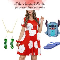 Disney Bounding Lilo And Stitch, Stitch Disneybound Outfits, Lilo And Stitch Disneybound, Lilo And Stitch Inspired Outfits, Lilo And Stitch Outfits, Lilo Disneybound, Plus Size Disney Bounding, Lilo From Lilo And Stitch, Stitch Disneybound