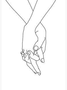 two hands holding each other over a white background