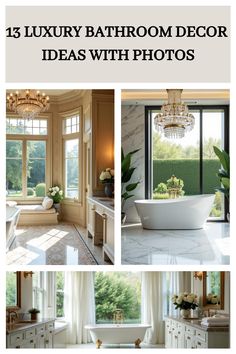 13 Luxury Bathroom Decor Ideas with Photos Luxury Bathroom Decor, Simple Bathroom Decor, Bathroom Decor Luxury, Small Kitchen Decor