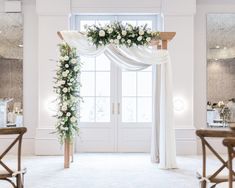 Wedding Arch Ideas - Is that what you have in mind? Act fast while everything is still fresh in your mind. Visit NOW to view more. Amalfi Elopement, Maine Flowers, Chuppah Flowers, Arch Draping, Wedding Chuppah, Wedding Alters, Reception Backdrop, Aisle Flowers, Wedding Arch Flowers