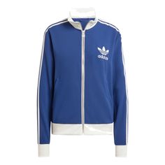 (WMNS) adidas originals Premium Crepe Track Top 'Dark Blue' IR6123 Sporty Navy Cotton Sneakers, Adidas Blue Track Jacket For Streetwear, Adidas Blue Track Jacket With Three Stripes, Navy Adidas Track Jacket For Sports, Adidas Navy Track Jacket For Sports, Navy Adidas Track Jacket For Streetwear, Adidas Navy Track Jacket For Streetwear, Blue Sportswear Track Jacket With Three Stripes, Blue Track Jacket With Three Stripes Branding