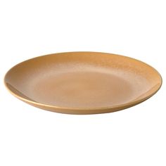 a brown plate on a white background