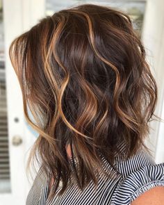 Brown Hair With Caramel, Brown Bob