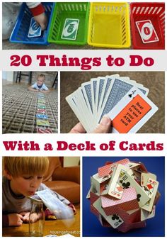 20 things to do with a deck of cards