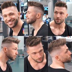 Fade Beard Styles Haircuts, Gents Hair Style, Men Haircut Styles, Cool Hairstyles For Men, Mens Haircuts Fade, Corte De Cabelo Masculino, Mens Haircuts Short, Mens Cuts, Trendy Haircuts