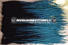 Wool & Silk Dreads #doubleendeddreads Deep Sea #SyntheticDreadlocks  by #NVCL3ARBVTT3RFLY Turquoise Hair Ombre, Blue Dreads, Turquoise Ombre, Double Ended Dreads, Turquoise Hair, Ombre Hair Extensions, Synthetic Dreadlocks