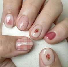 Dusty Pink Nails, Maquillage On Fleek, Kutek Disney, Hello Nails, Cute Simple Nails, Minimal Nails, Blush Nails, Pretty Gel Nails, Really Cute Nails