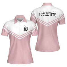 Tee Time Golf Short Sleeve Women Polo Shirt, White And Pink Golf Shirt For Ladies_4601 Generally designed for athletic wear, shirts are constructed with superior air permeability, offering you a dry and cool feeling during workouts or sports training. Whether you’re working hard to perfect your serve on the tennis court or hitting the links for a relaxing round of golf, this polo keeps you looking fresh and feeling good no matter where your day takes you. PRODUCT INFORMATION Material: Bird eye m Polo Shirt Design Uniform, Shirt For Ladies, Golf Women, Funny Golf Shirts, Crazy Golf, Womens Golf Shirts, Pique Fabric, Women Golfers, Polo Shirt White