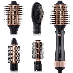 PRICES MAY VARY. 💖 Saving 50% Routine Time: Blow-Drying, Styling, Setting hair at same time for saving 50% time with this hair blowdryer brush set. More relaxed and glamorous in daily outings. 👑 Minimize Heat Damage: Drying fast in low heat with temp adjustable 1000 times per second. Negative ions for smoothing, nourishing hairs. Ceramic barrel for even and stable heat. 💖 2.8 inch Oval Hair Dryer Brush: The oval design lifts the roots for better volume, while the increased surface area allows Hair Blow Dryer Brush, Blow Dryer Brush, Oval Hair, Hot Air Brush, Hair Blow Dryer, Dryer Brush, Best Hair Dryer, Blow Dry Brush, Hair Dryer Brush