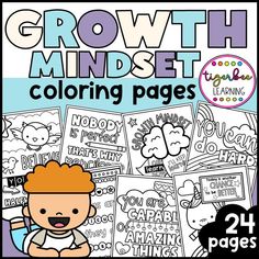 Inspire your learners (or yourself) with these growth mindset coloring pages. Relax, unwind and reprogram your mind with these affirmations which will allow your learners to destress and refocus! These handouts are ready to print and use. -24 pages included -A4 version- which will make great bulletin board additions or can be added to notebooks or taken home to keep learner's inspired. -Mini coloring book version- print this back to back and fold in the middle. 6 pieces of paper will make a 24 p Growth Mindset Coloring Pages, Early Finishers, Colouring Books, Inspiring Quotes, Bulletin Board, Growth Mindset, Music Book, Coloring Books, Beauty Book