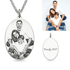 Personalized Oval Engraved Photo Memory Necklace  is the perfect way to keep your greatest memories close to the soul. It comes with 14-22 inch rolo Chain. When wearing this photo engraved charm, it will spark up a conversation so you can tell your favorite story over and over! Sweet 16 Photo, Gothic Jewelry Diy, Memory Necklace, Sweet 16 Photos, Silver Coin Necklace, Spark Up, Times New Roman, Photo Charms, Photo Necklace