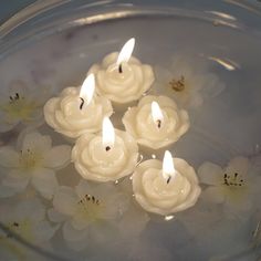 12 Pack | 1 Ivory Mini Rose Flower Floating Candles Floating Candle Centerpieces Wedding, Candle Bowls, Floating Candles Wedding, Floating Candles Bowl, Flower Candles, Floating Candle Centerpieces, Ivory Candles, Wedding Vase, Elegant Candle