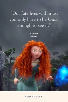 merida from brave with quote