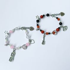 Nana Matching Bracelets, Matching Bead Bracelets, Your Name Anime, Cluster Bracelets