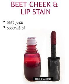 Diy Lip Stain, Remedies For Dark Lips, Diy Natural Makeup, Chemical Free Makeup, Health Coconut Oil, Make Up Diy, Makeup Recipes, Homemade Makeup