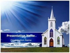 an image of a church with blue sky and clouds in the background for powerpoint presentations