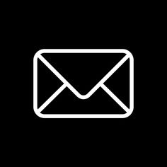 an email envelope icon on a black background