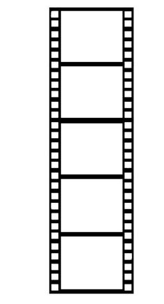 a black and white image of a film strip