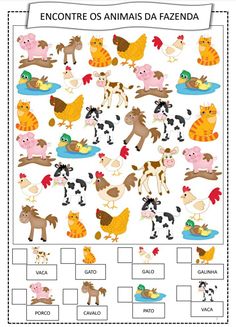 an animal family worksheet for children to learn how to read and understand animals