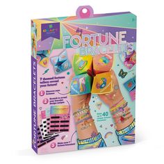 PRICES MAY VARY. DISCOVER THE FUTURE WITH 7 FUN FORTUNE TELLERS: After finding the symbol at the center of each, scratch off the symbol on the matching cards, and discover which bracelets to make. EVERYTHING INCLUDED: This personalized fortune bracelet kit includes everything needed to reveal and make unique & trendy fortune bracelets. SCREEN-FREE ACTIVITY & EASY-TO-MAKE: Unplug and get creative while revealing your future career, lucky charm, and more! PERFECT GIFT & STIMULATES CREATIVITY: This Fortune Teller Gifts, Slumber Party Activities, Bracelets Kit, Fortune Teller Paper, Bracelets To Make, Fortune Tellers, Scratch Off Cards, Screen Free Activities, Bracelet Kit