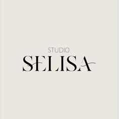 the logo for studio silisa is shown in black on a light gray background