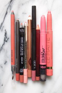 The Best Lip Liners For Overlining Your Lips - The Skincare Edit Drugstore Lipgloss, Best Lip Liners, Minimalist Beauty Routine, Drugstore Lips, Bright Red Lipstick, Dry Skin Body, Makeup Accesories, Lip Liners, Diy Lip Balm