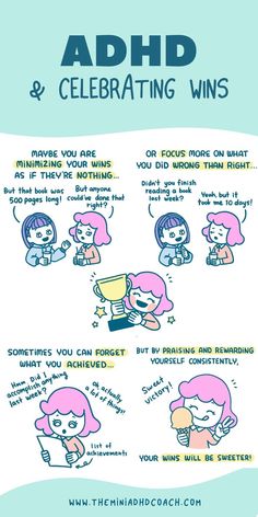 ADHD and Celebrating Wins Mental Health And Wellbeing, Neurological Disorders, Special Interest, Spectrum Disorder, Construction Services, Coping Strategies, Mental And Emotional Health, Health Professionals