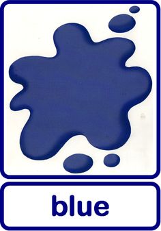 the blue paint is being used to create an image