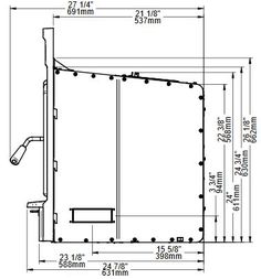 the measurements for an outdoor shower door