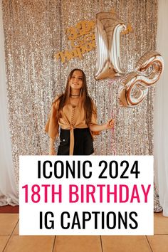 18TH BIRTHDAY CAPTIONS