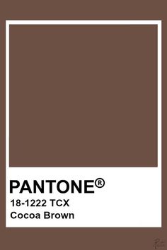 the pantone color is brown and white