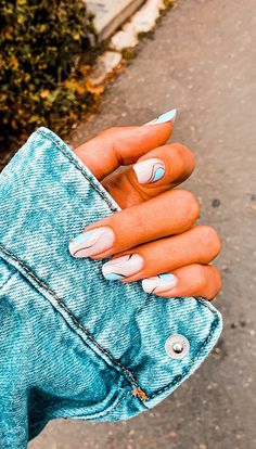 nail designs fall small Cute Simple Nails, Colorful Nail, Almond Nails Designs, White Nail, Beach Nails, Simple Nail Designs, Heart Nails, Secret Ingredient, Nail Art Summer