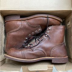 Bran New I Purchased For Myself Don’t Need It Never Worn Brand New Men’s Size 9 1/2 Remember Red Wing Heritage Boots Size Down To 1/2 To Full Size. Ship In One Day Thank You For Looking. Classic Lace-up Work Boots With Steel Toe, Classic Steel Toe Lace-up Work Boots, Classic High-top Steel Toe Work Boots, Classic High-top Work Boots With Reinforced Toe, Red Wing Iron Ranger 8111, Red Wing 8111, Iron Ranger 8111, Red Wing Heritage Boots, Red Wing Style