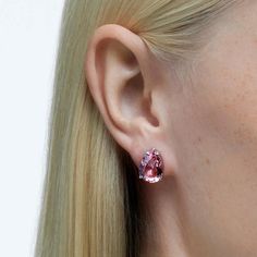 These gorgeous Gema studs are made of pink, teadrop-shaped Swarovski crystals in a rhodium-plated setting. Wear them alone or layer them up for a more dramatic effect. - Earrings measure 1/2in x 3/8in Explore Swarovski and shop other stunning designs Day's Jewelers is committed to sourcing socially, ethically, and environmentally responsible materials and gems so that you can trust the integrity of the jewelry that you love. Day's Jewelers was established in 1914 in Portland, Maine by the Davids Pink Stud Earrings, Harry Potter Disney, Pink Studs, Pink Swarovski, Stud Style, Button Earrings, Earrings Pink, Crystal Stud Earrings, Earrings Drop