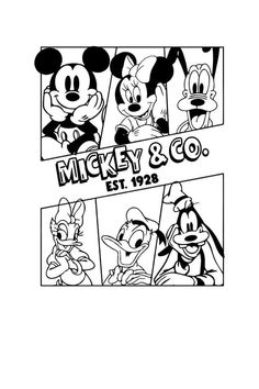 mickey mouse and friends coloring pages