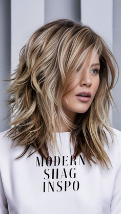 Modern Shag Haircuts, Goku Frieza, Mom Haircuts, Haircuts For Women Over 50, Hairstyles And Haircuts, Medium Layered, Hair Affair