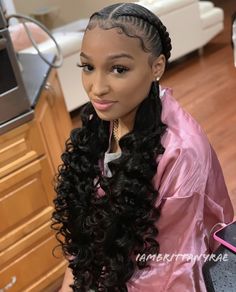 Sweet 16 Hairstyles Black, Hairstyles Black Girls Braids, Black Girls Braids, 16 Hairstyles, Half Braided Hairstyles, Sweet 16 Hairstyles, Box Braids Pictures, Long Braided Hairstyles, Hair Plugs