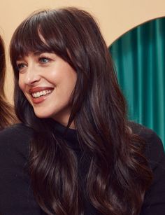 Dakota Johnson Hair, Brown Hair Inspo, Long Hair With Bangs, Haircuts For Long Hair, Dye My Hair, Good Hair Day, Hair Inspo Color, Dream Hair, Dakota Johnson