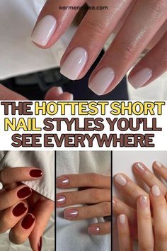 Nail Polish Design For Short Nails, Nails For Indian Wedding Guest, Best Shape For Short Nails, Italian Nails Trends 2024, Short Nails For Moms, Short Nails 2024 Trends, Mail Colors 2024, Short Chic Nails, Short Nail Looks